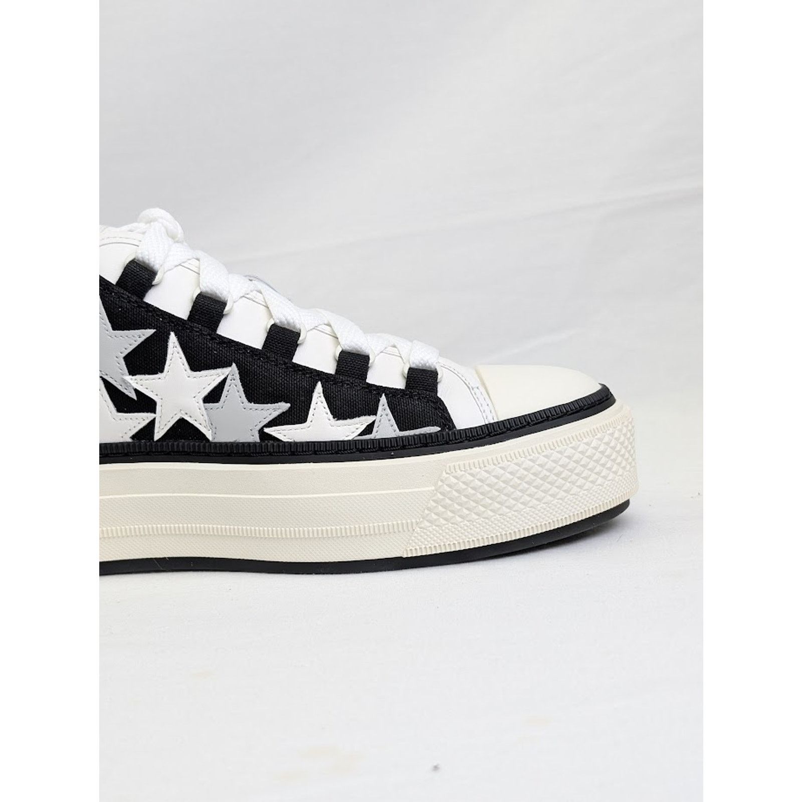 Amiri o1rshd1 Stars Court Low-Top Sneakers in Black Size US 12 / EU 45 - 5 Thumbnail