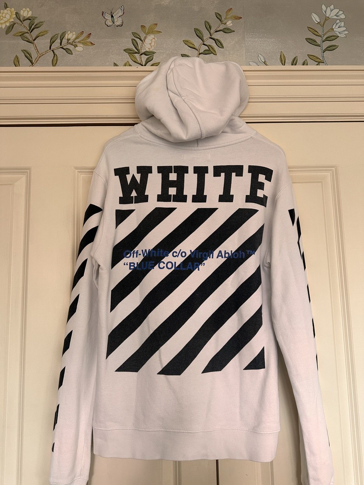 Off-White OFF-WHITE Blue Collar Hooded Sweatshirt Size US S / EU 44-46 / 1 - 3 Thumbnail