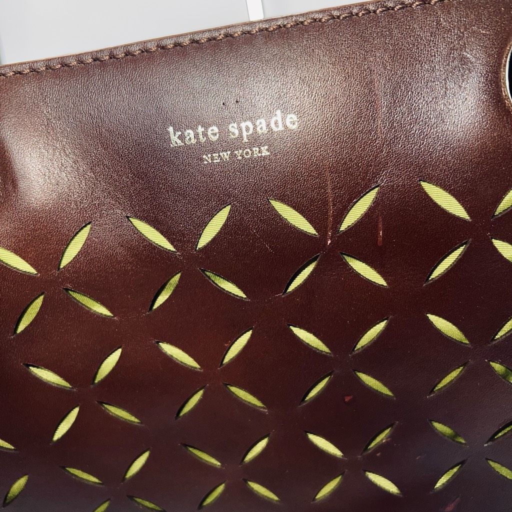 Kate Spade Kate Spade Laser Cut Chain Double Handle Shoulder Leather Ba Size ONE SIZE - 4 Thumbnail