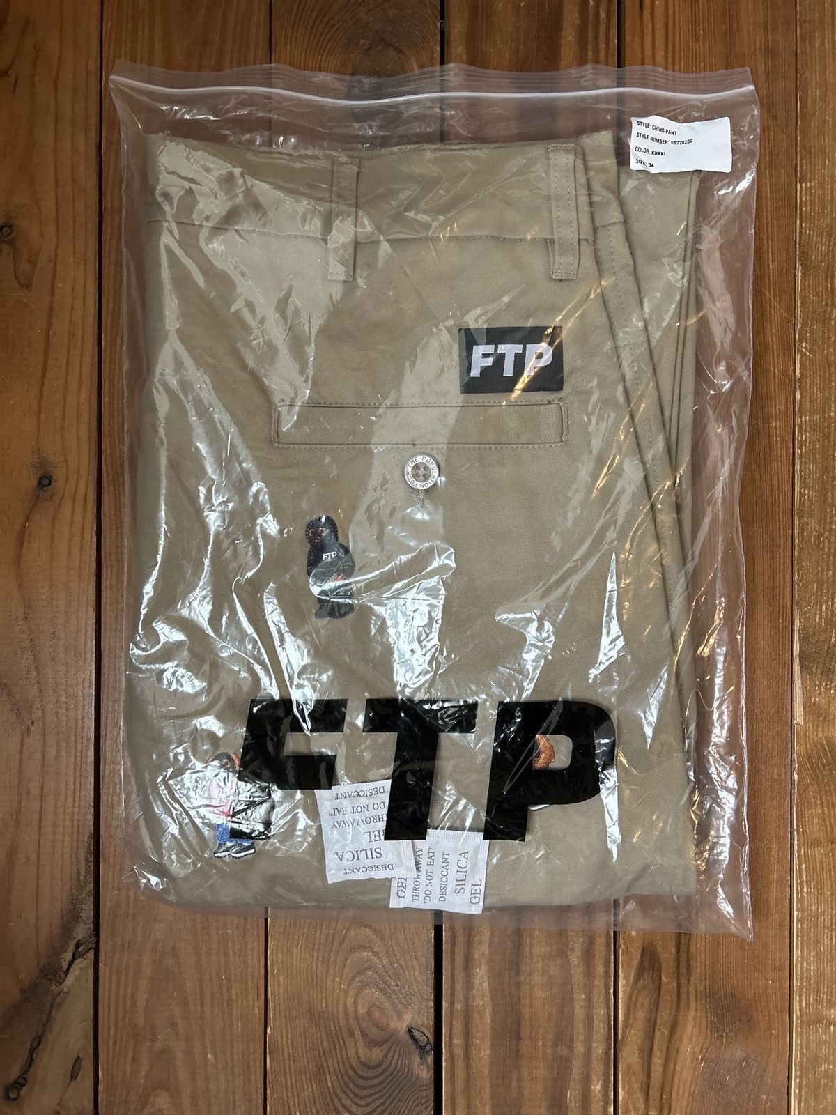 Fuck The Population FTP Polo Bear Tan Chino Pants Size US 34 / EU 50 - 3 Thumbnail