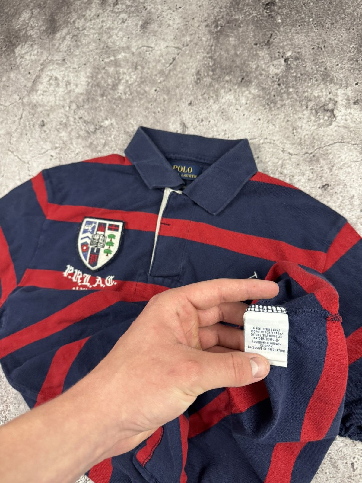 Polo Ralph Lauren Vintage 90s Polo Ralph Lauren Y2K Chief Keef ruby Polo strip Size US M / EU 48-50 / 2 - 5 Thumbnail
