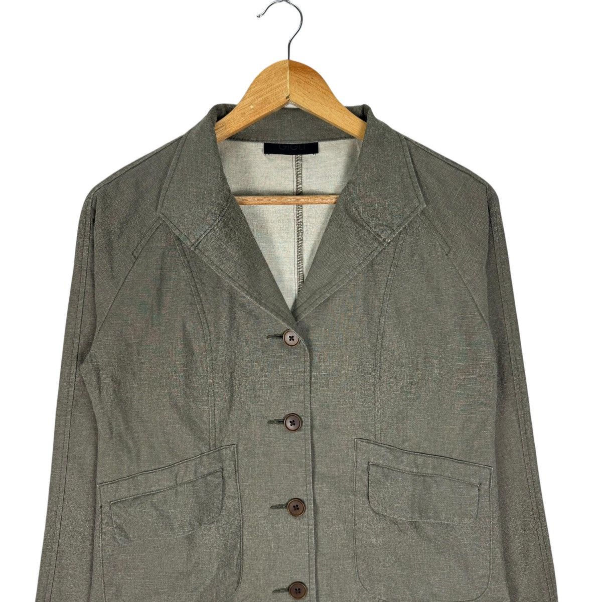 Romeo Gigli 🌟GIGLI HEMP CROPPED BUTTON JACKET Size M / US 6-8 / IT 42-44 - 3 Thumbnail