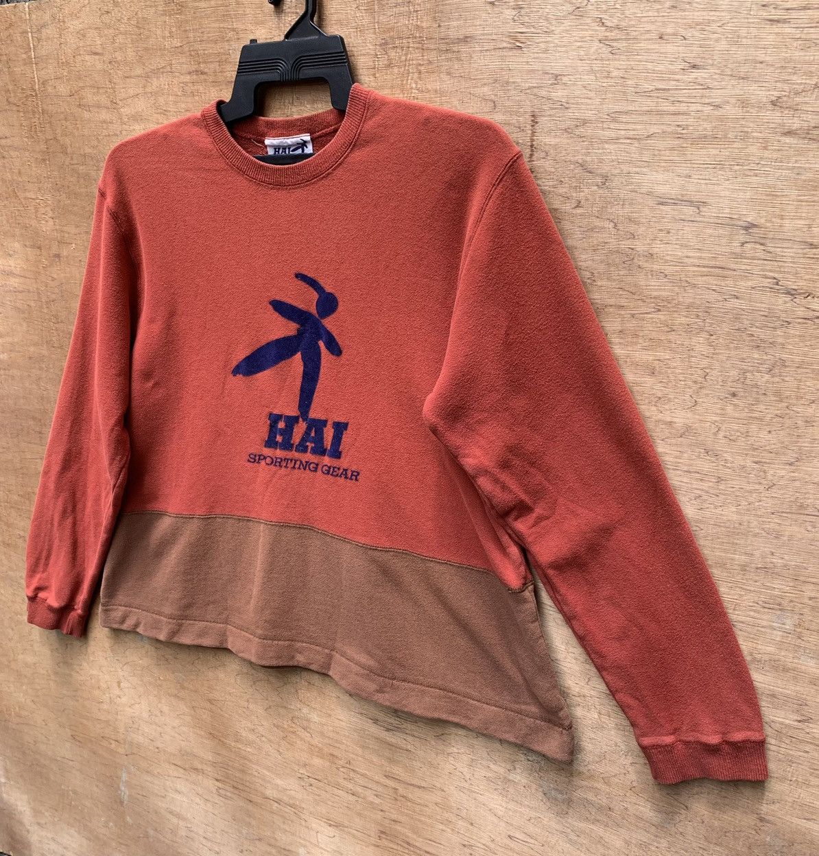 Hai Sporting Gear × Issey Miyake Hai Sporting Gear X Issey Miyake velvet logo Sweatshirt Size L / US 10 / IT 46 - 4 Thumbnail