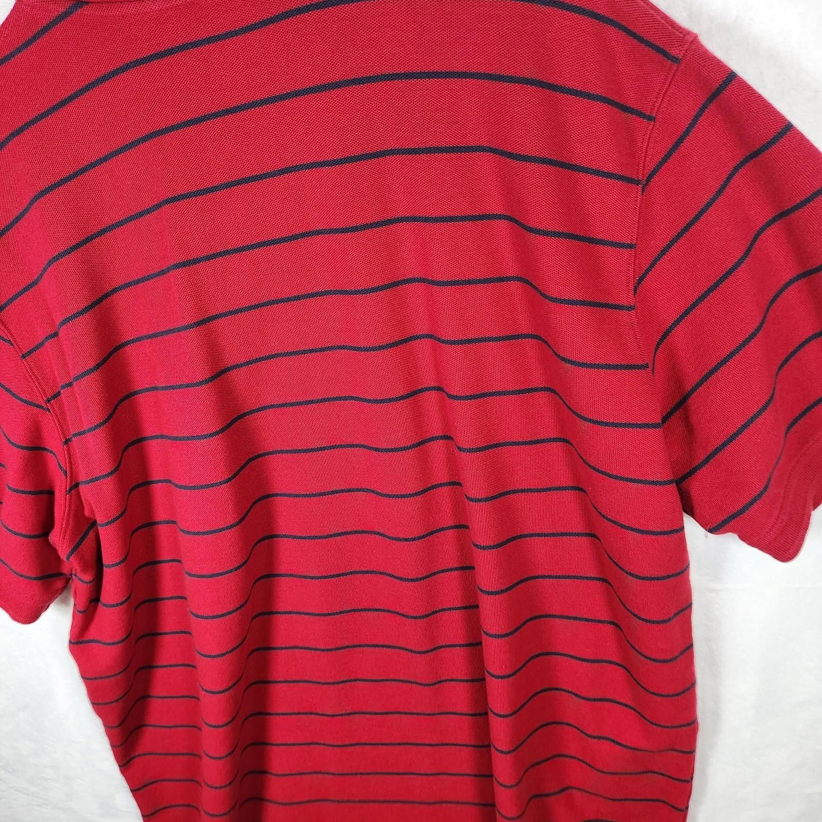 L.L. Bean LL Bean Red Striped Polo Shirt Size 2XL Tall Size US XXL / EU 58 / 5 - 7 Thumbnail