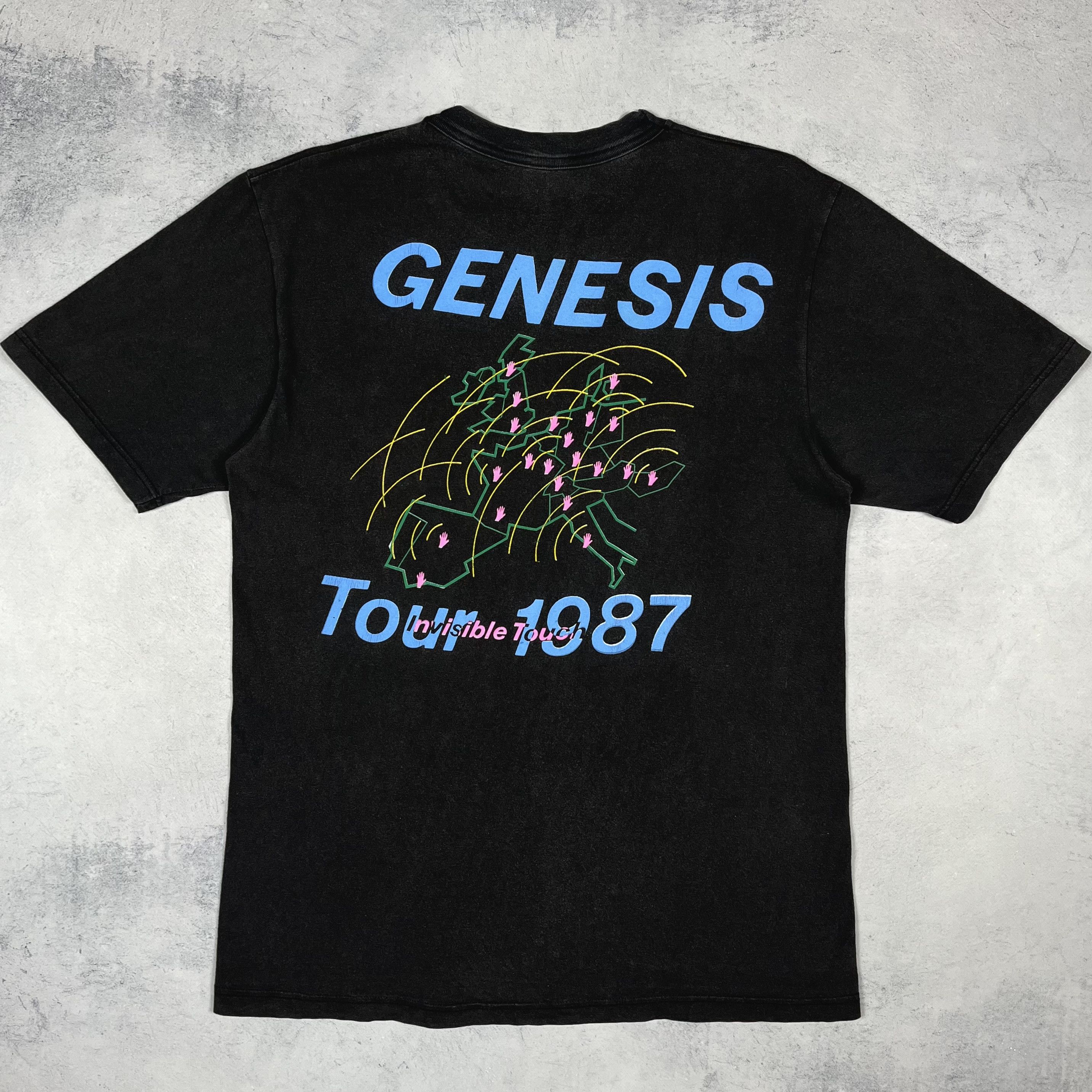 Band Tees Vintage Genesis Invisible Touch Tour Rock Band T Shirt 1987 Size US M / EU 48-50 / 2 - 10 Thumbnail