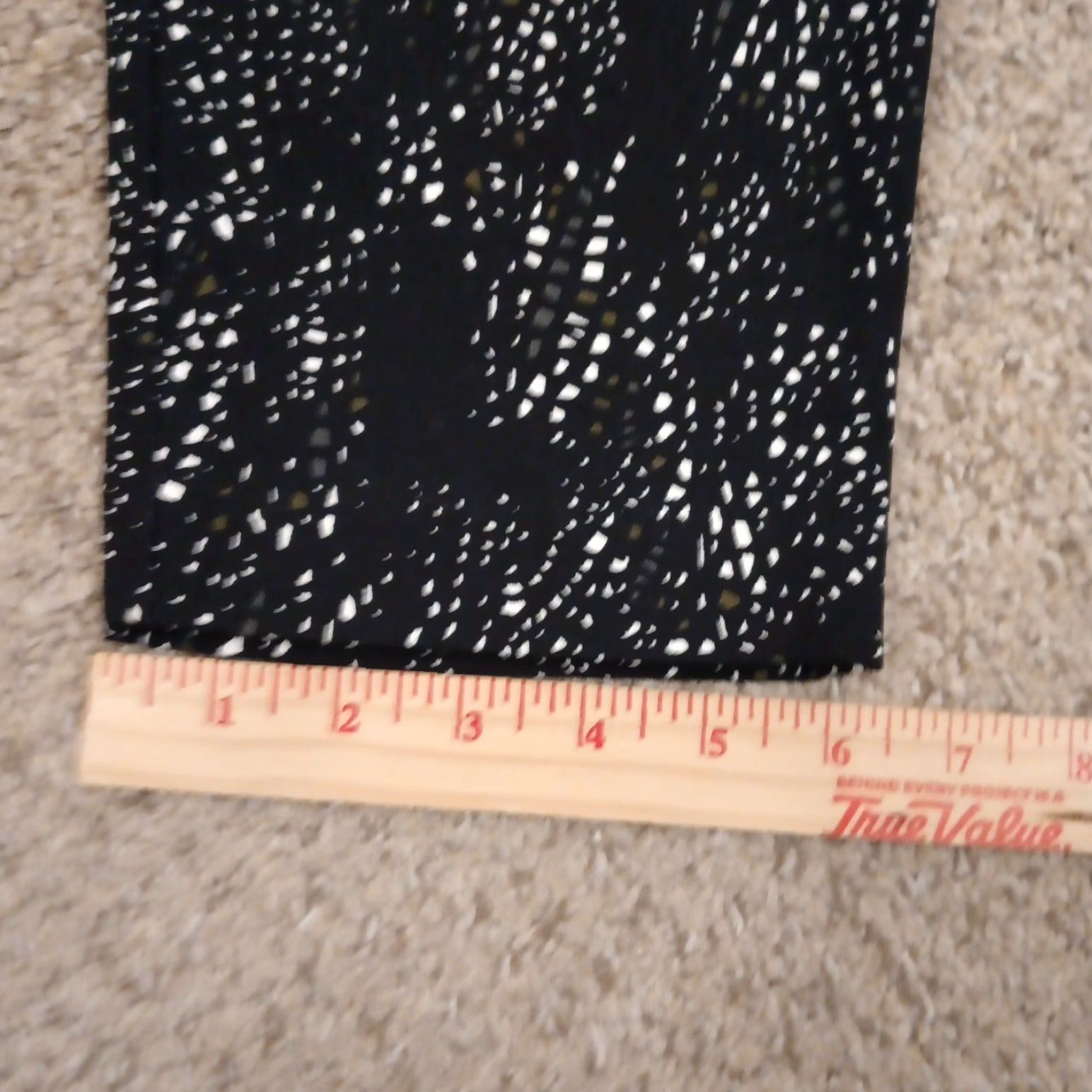 Apt. 9 Apt 9 Pants Womens 16 Black Geometric Straight Leg Cotton Blend Ankle Size 16 Regular Inseam 27 Womens Size 38" / US 16 / IT 52 - 7 Thumbnail