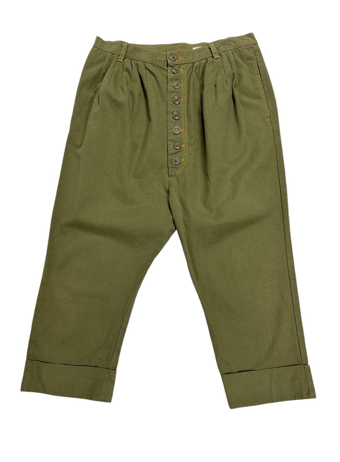 Issey Miyake × Japanese Brand Sunaokuwahara by Issey miyake Drop Crotch Short Pants Size US 29 - 1 Thumbnail