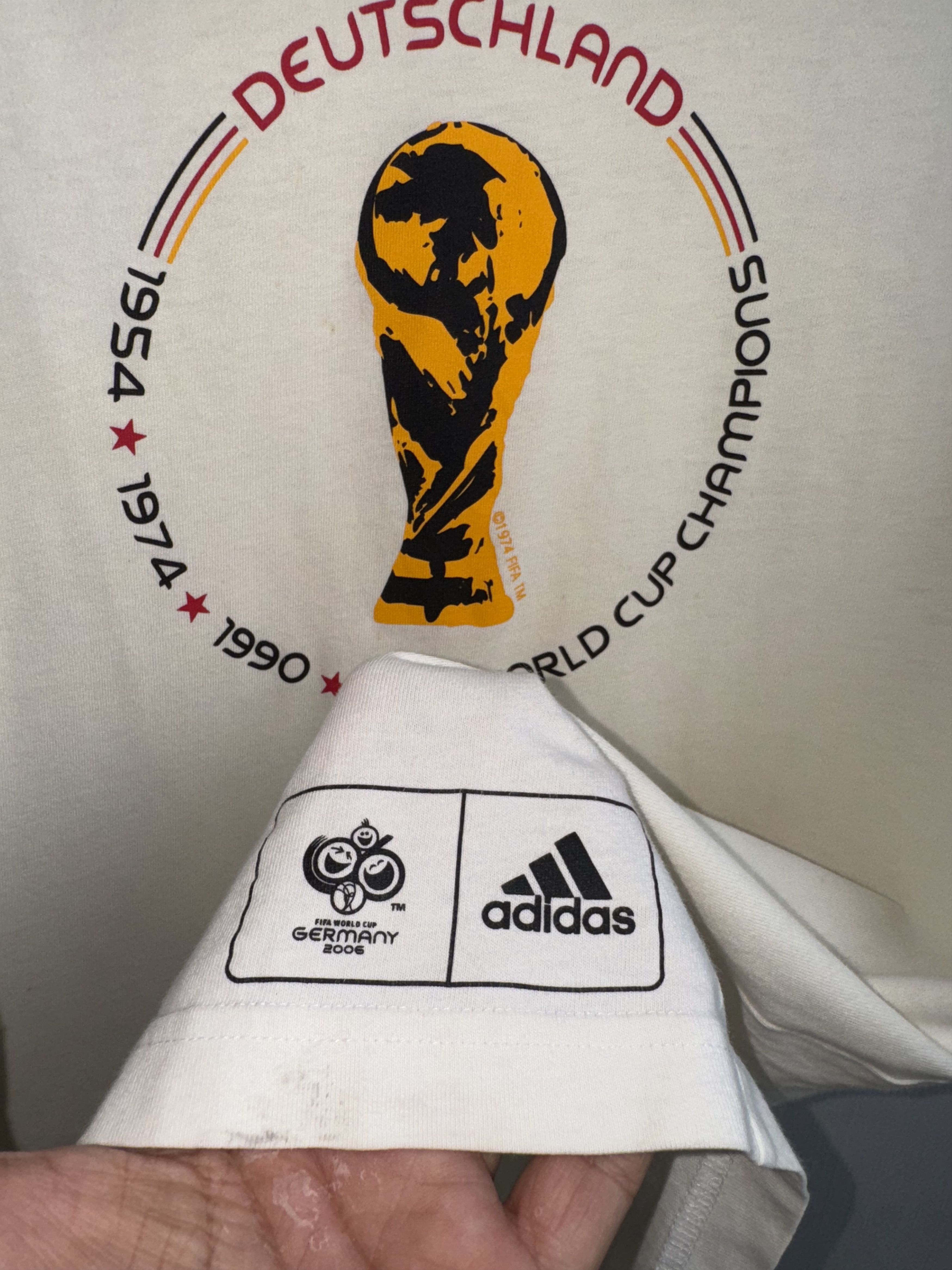 Vintage Adidas World Cup 1974's Germany Vintage Shirt Size US L / EU 52-54 / 3 - 4 Thumbnail