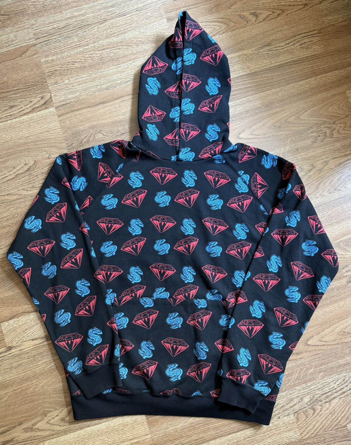 Billionaire Boys Club RARE 2004 OG SEASON 1 BBC / ICECREAM DIAMOND DOLLAR HOODIE Size US L / EU 52-54 / 3 - 1 Thumbnail