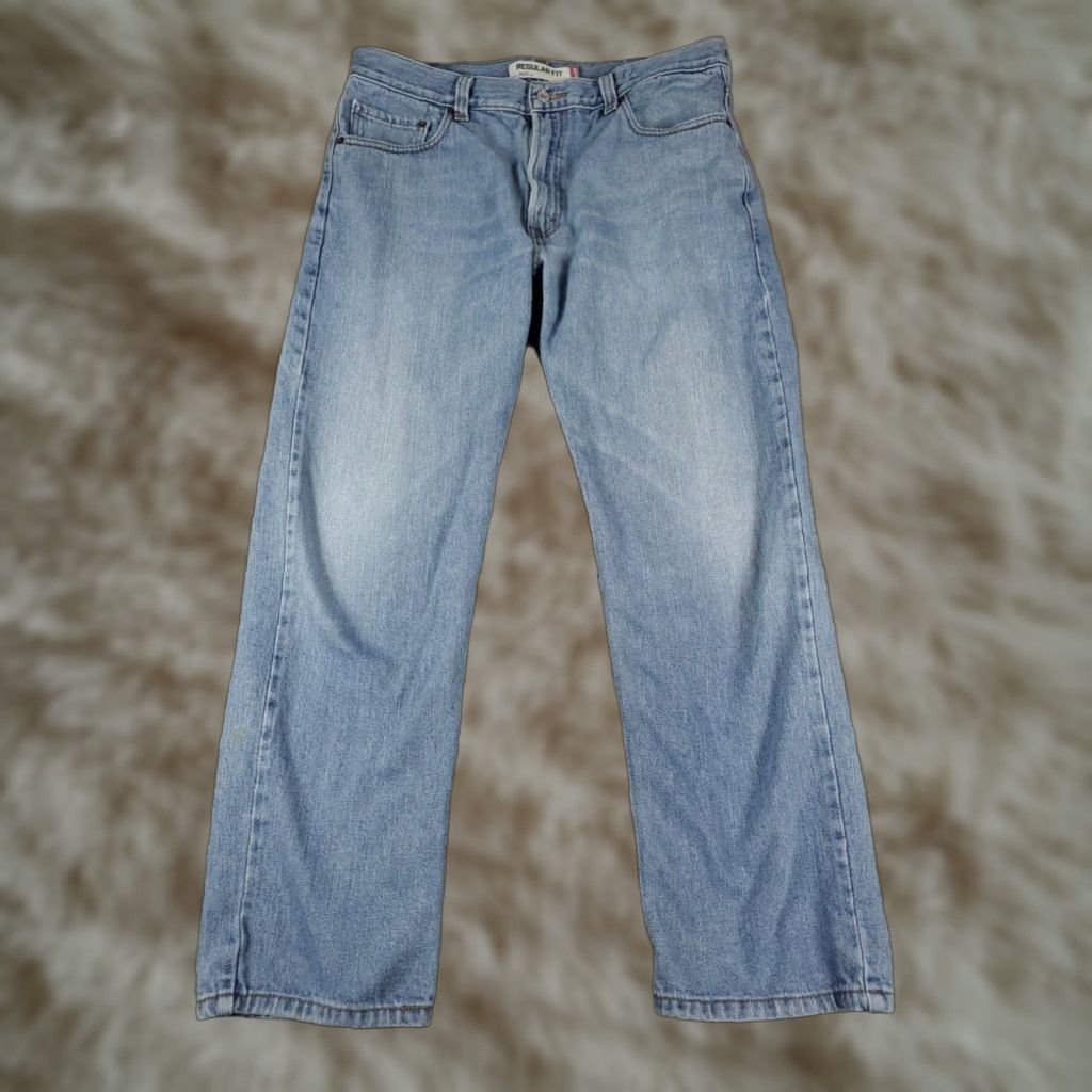 Levi's Levis 505 Mens 36x30 Extra Large XL Blue Casual Straight Leg Denim Pants Size US 36 / EU 52 - 1 Thumbnail