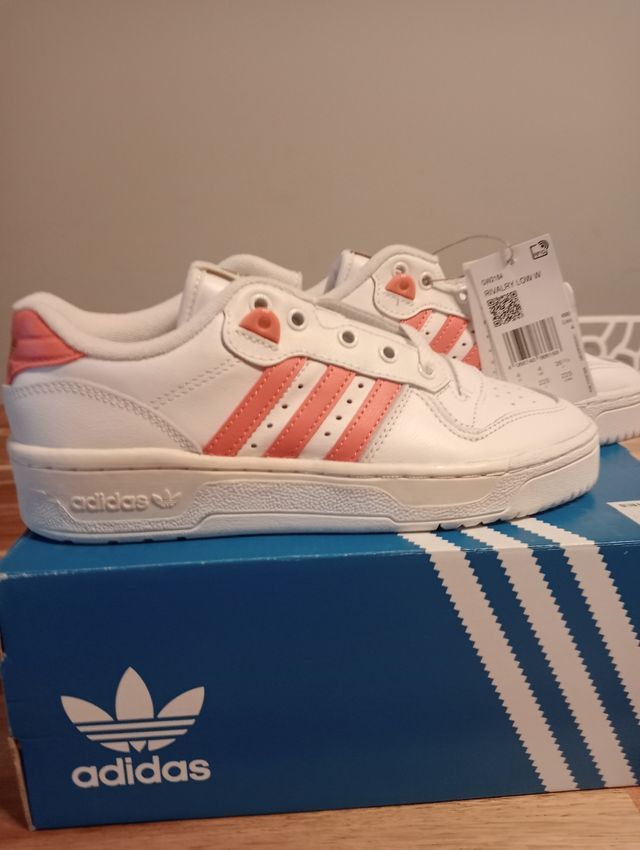 Adidas WMNS Adidas Rivalry Low White Coral Fusion Size US 5.5 / IT 35.5 - 10 Thumbnail