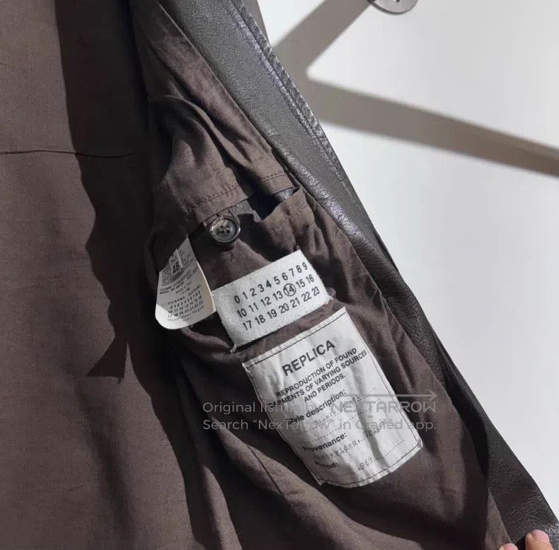 Maison Margiela Maison Margiela Diagonal zipper leather jacket Size US S / EU 44-46 / 1 - 7 Thumbnail