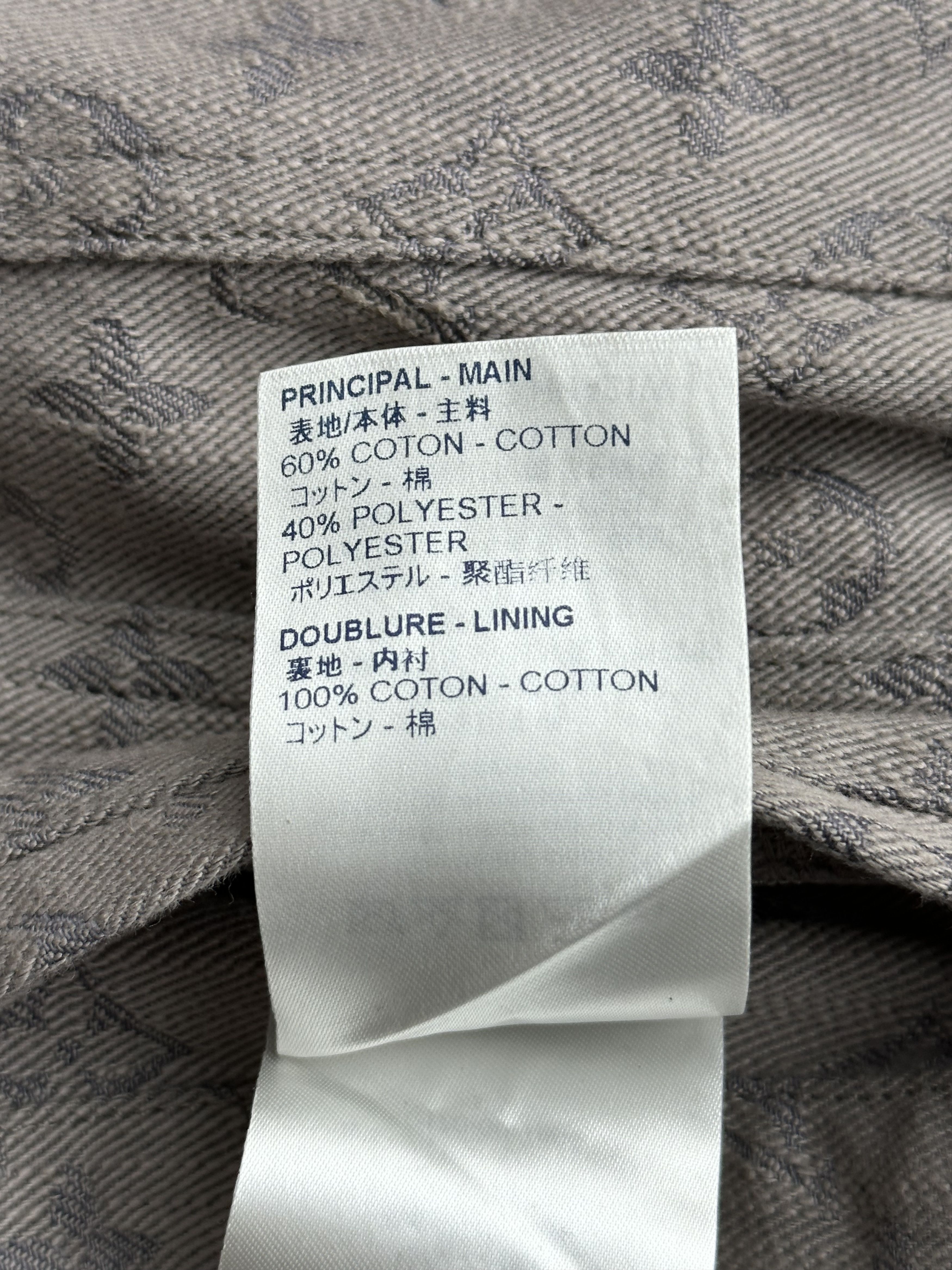 Louis Vuitton Louis Vuitton Grey Monogram Denim Jacket Size US XL / EU 56 / 4 - 5 Thumbnail