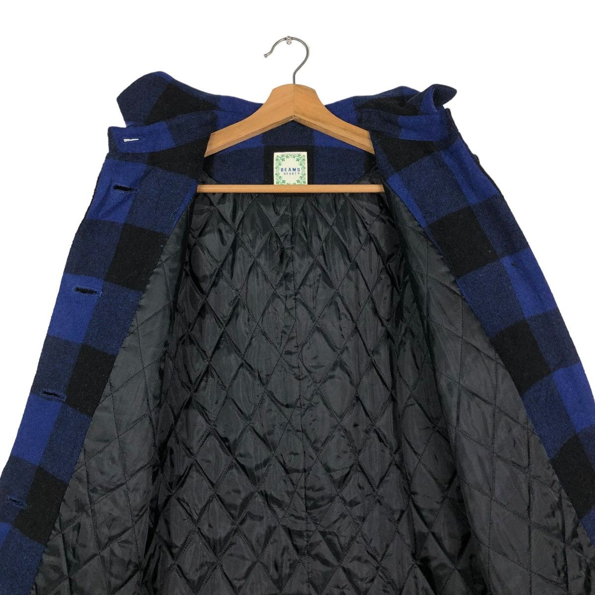 Beams Plus 🔥VINTAGE WOOL BIKER JACKET BEAMS HEART TARTAN DESIGN Size US S / EU 44-46 / 1 - 15 Thumbnail
