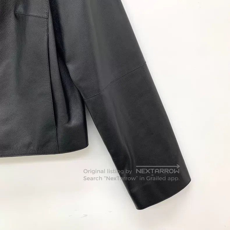 Hermes Hermes Black Buckle Sheep Leather Round Neck Long Sleeve K Size XS / US 0-2 / IT 36-38 - 4 Thumbnail