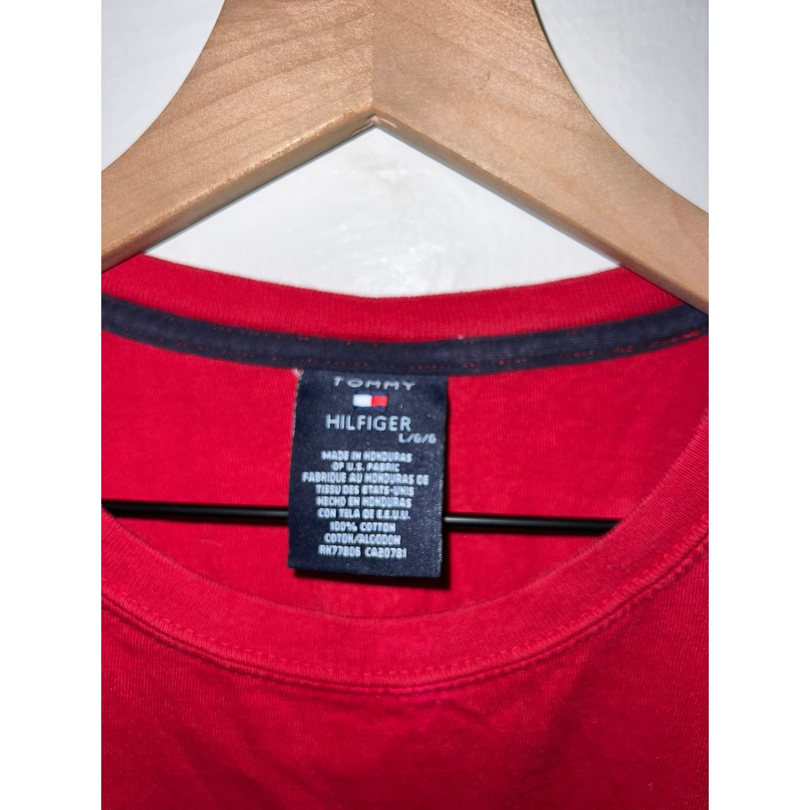 Tommy Hilfiger Y2K Tommy Hilfiger Red Shirt Tommy Classics Tee 2000s Large Size US L / EU 52-54 / 3 - 4 Thumbnail