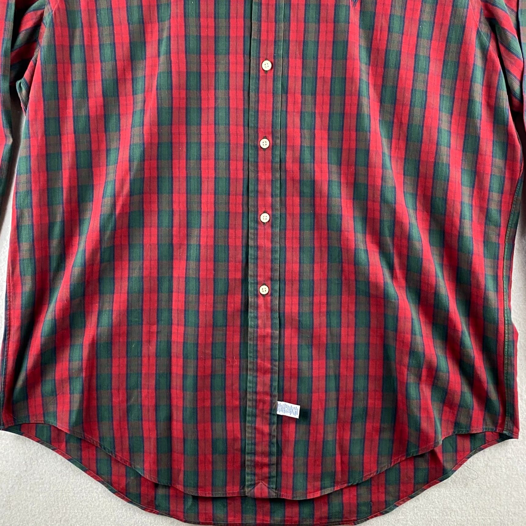 Polo Ralph Lauren VINTAGE Polo Ralph Lauren Shirt Mens 16 1/2 - 34 Red Button-Down Yarmouth Plaid Size US L / EU 52-54 / 3 - 3 Thumbnail