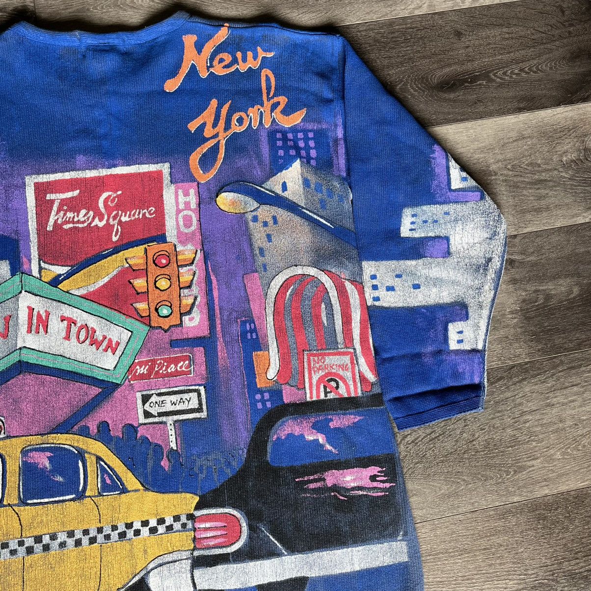 Vintage Vintage Y2K Kolorway USA New York City Hand Painted Pullover Size XL / US 12-14 / IT 48-50 - 6 Thumbnail