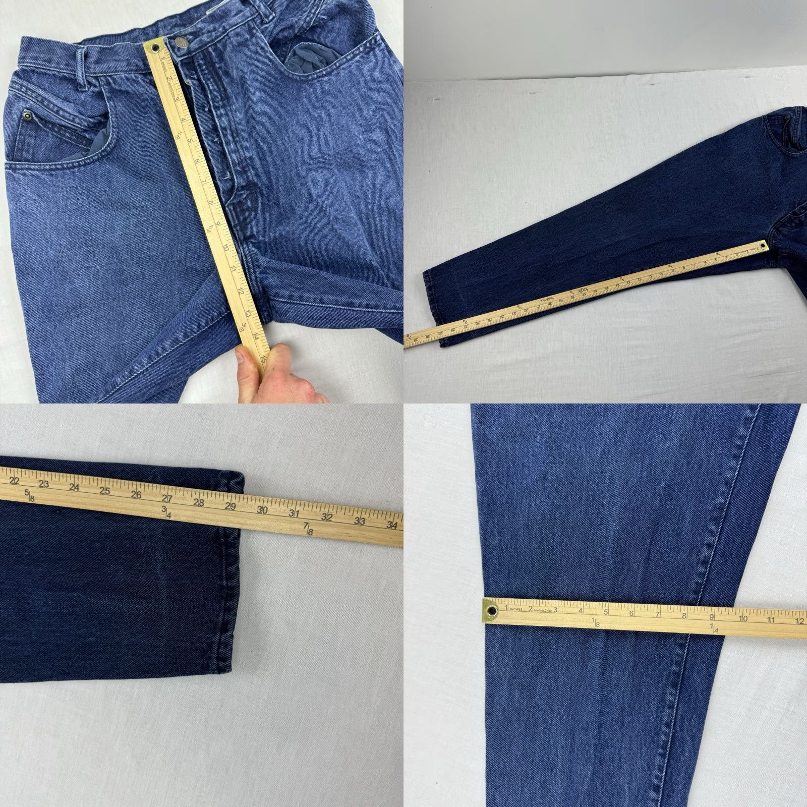 Vintage VINTAGE No Boundaries Jeans Womens 13/14 Blue Mom Jeans High Waist Button Fly 90s 2000s Womens Size 34" / US 12 / IT 48 - 8 Thumbnail