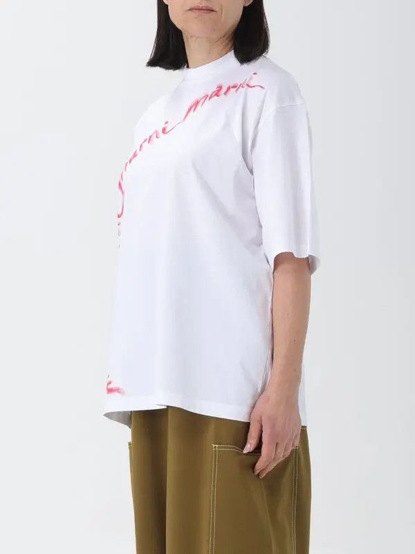 Marni oc11z0525 T-Shirt in White Size M / US 6-8 / IT 42-44 - 3 Thumbnail