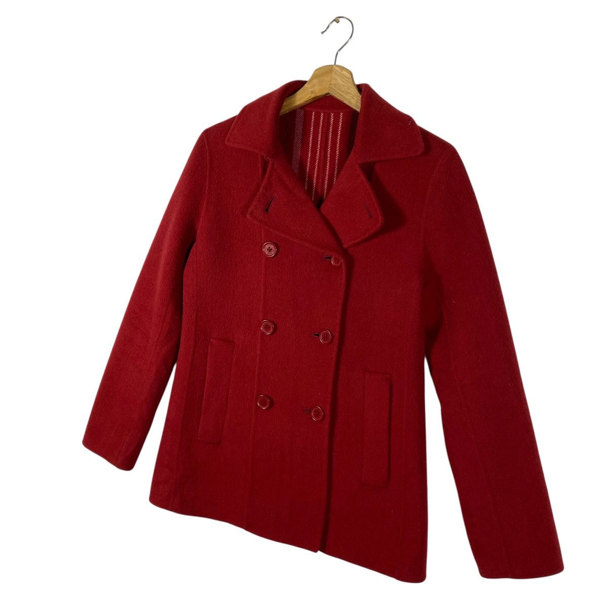 Sonia Rykiel Sonia Rykiel Wool Double Breasted Jacket Size 40 Red Colour Size S / US 4 / IT 40 - 2 Thumbnail