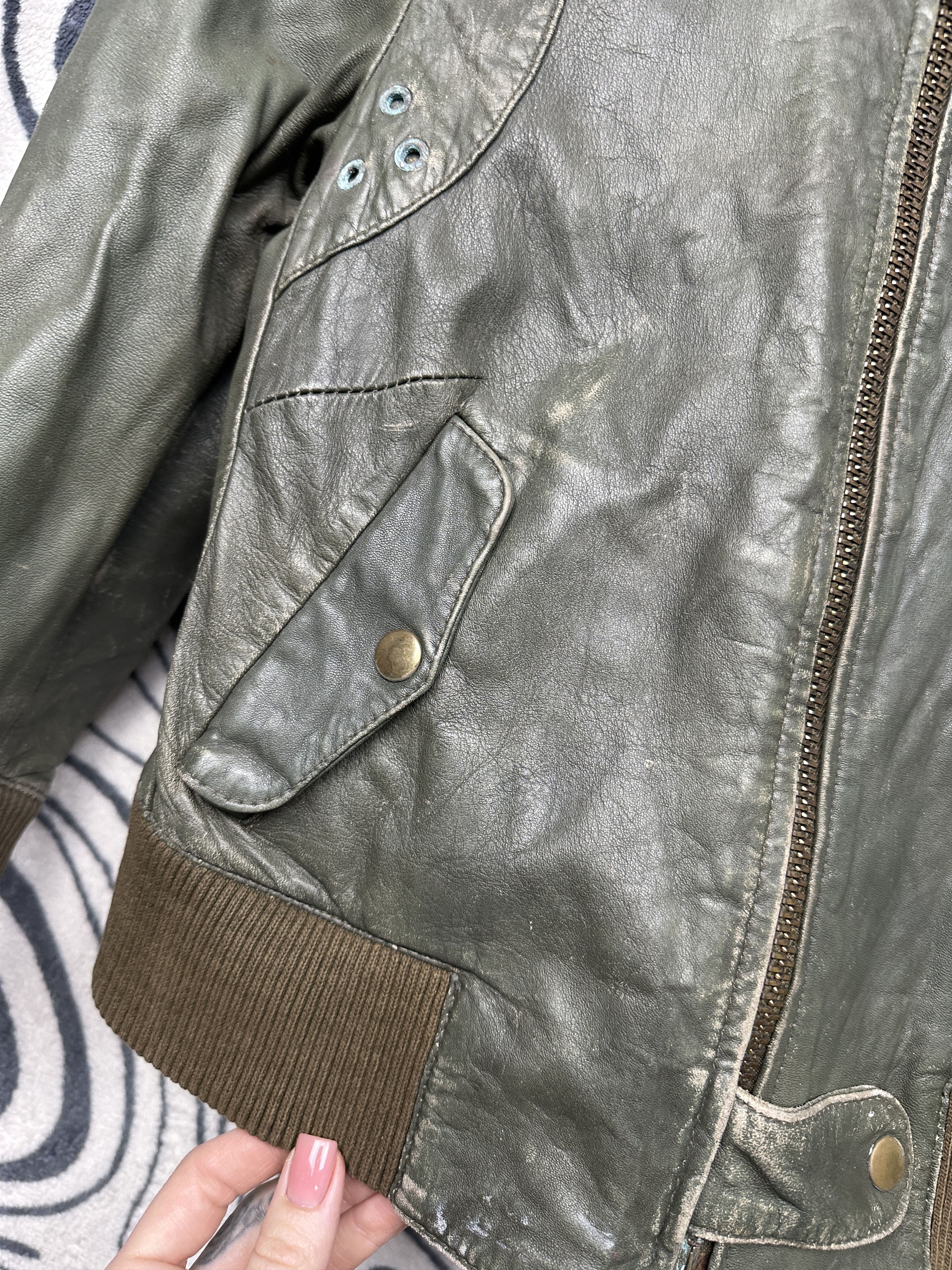 Allsaints Allsaints Vintage Womens Distressed Leather Jacket Size M / US 6-8 / IT 42-44 - 10 Thumbnail