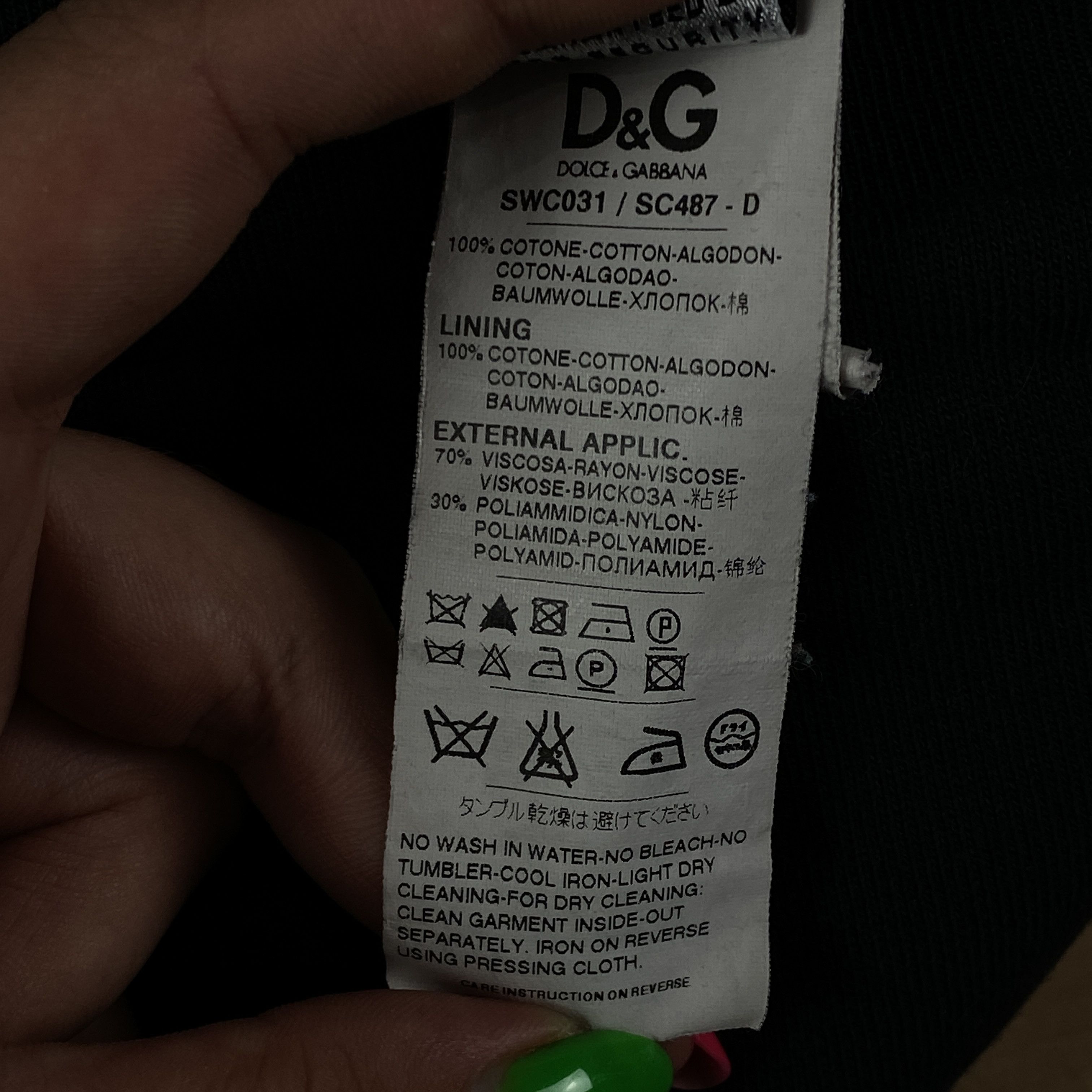 Dolce & Gabbana × Vintage Womens Long Sleeve Zip Hoodie Dolce & Gabbana Size 46 Size L / US 10 / IT 46 - 9 Thumbnail