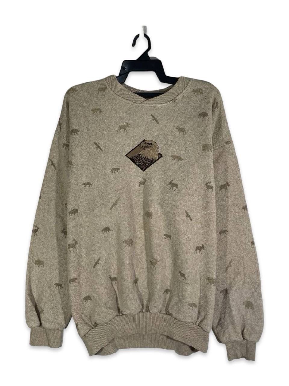 Other Vintage 90s eagle hawk wild birds animal fullprint XL Size US XL / EU 56 / 4 - 1 Thumbnail