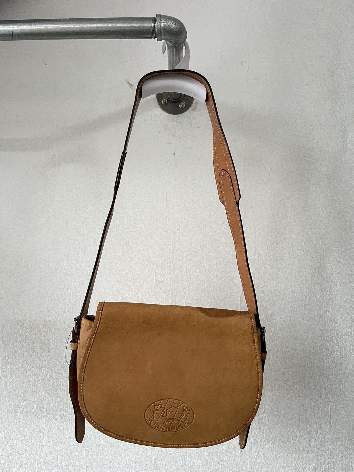 Junko Shimada × Leather Vintage Junko Shimada Part 2 Patina Suede Leather Sling Bag Size ONE SIZE - 3 Thumbnail