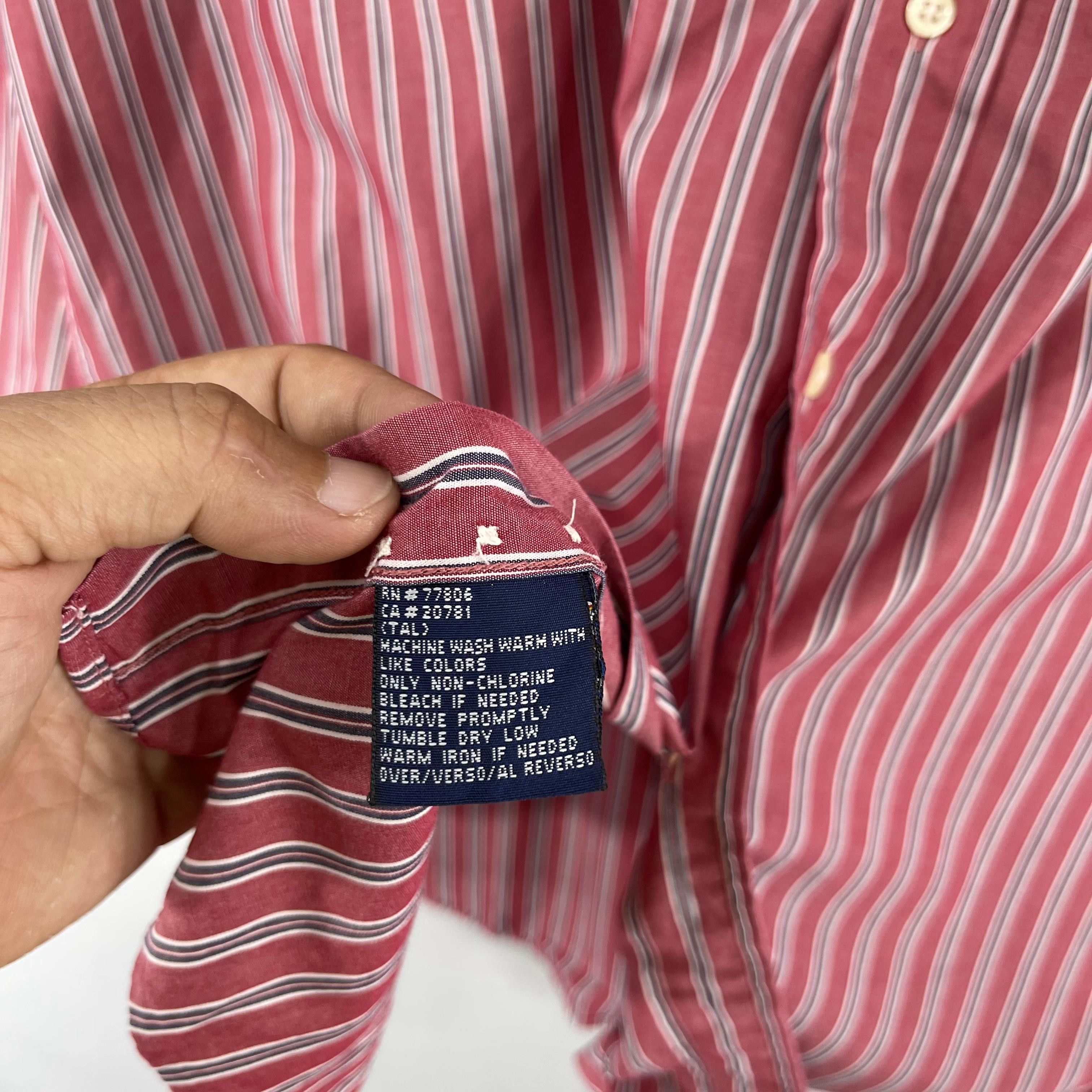 Tommy Hilfiger × Vintage Vintage TOMMY HILFIGER Multi Stripes Flannel Button Up Size US L / EU 52-54 / 3 - 6 Thumbnail