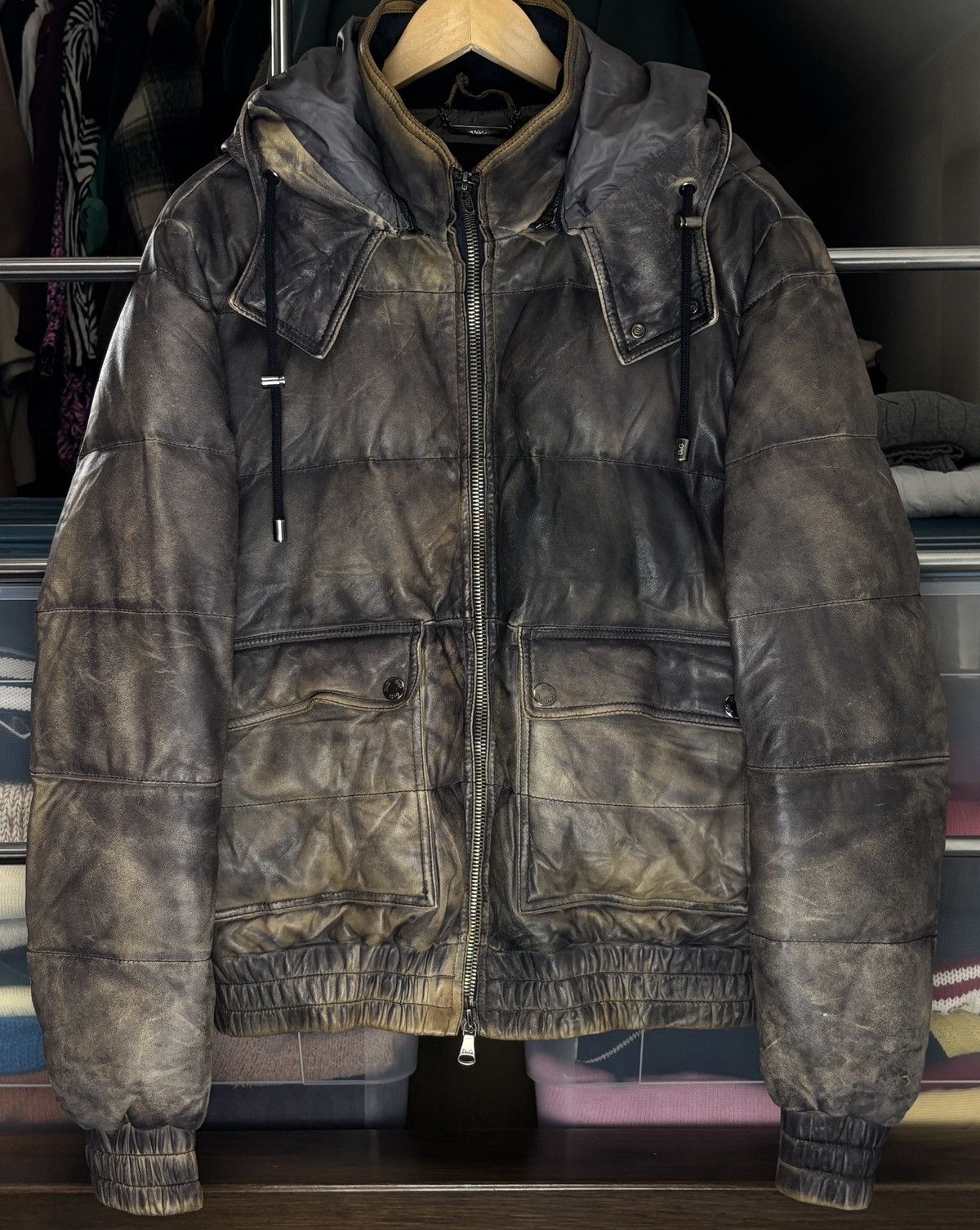 Dolce & Gabbana Dolce & Gabbana Lambskin Leather Down Vintage Jacket Rare Size US L / EU 52-54 / 3 - 4 Thumbnail