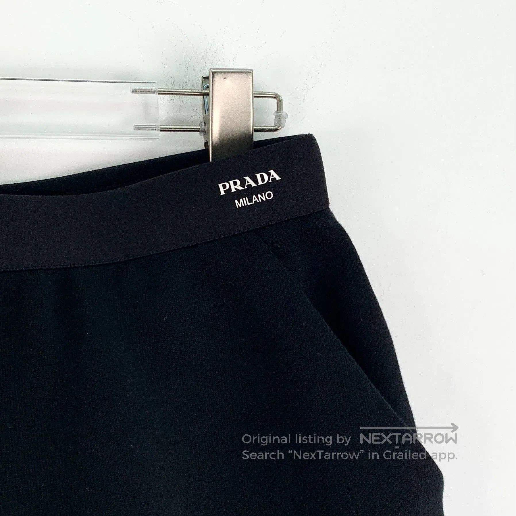 Prada Prada 2023 Logo Lettering Black Shorts. Size US 34 / EU 50 - 3 Thumbnail
