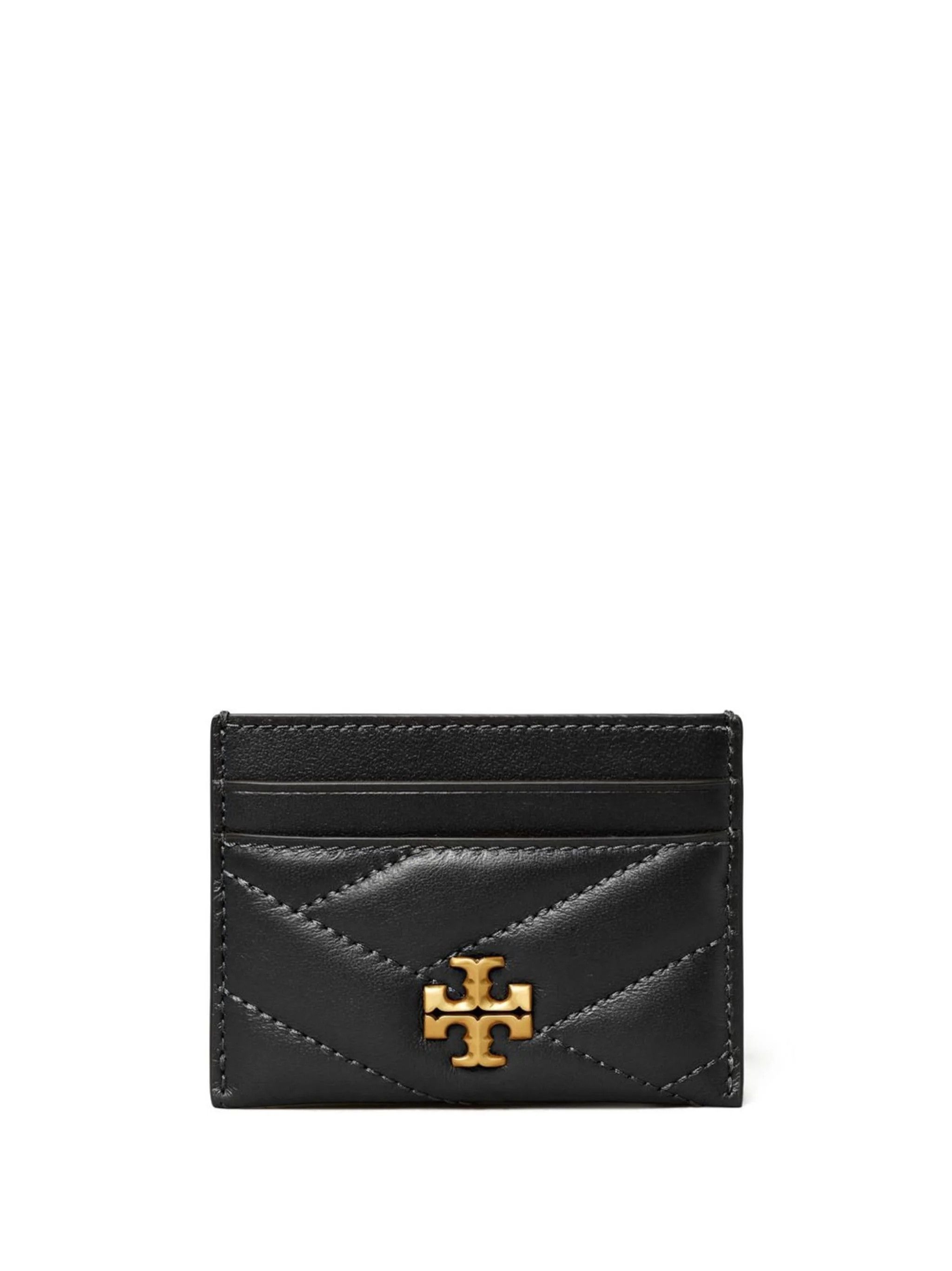 Tory Burch o1s22i1n1024 Size: OS / Kira Chevron Cardholder in Black Size ONE SIZE - 1 Thumbnail