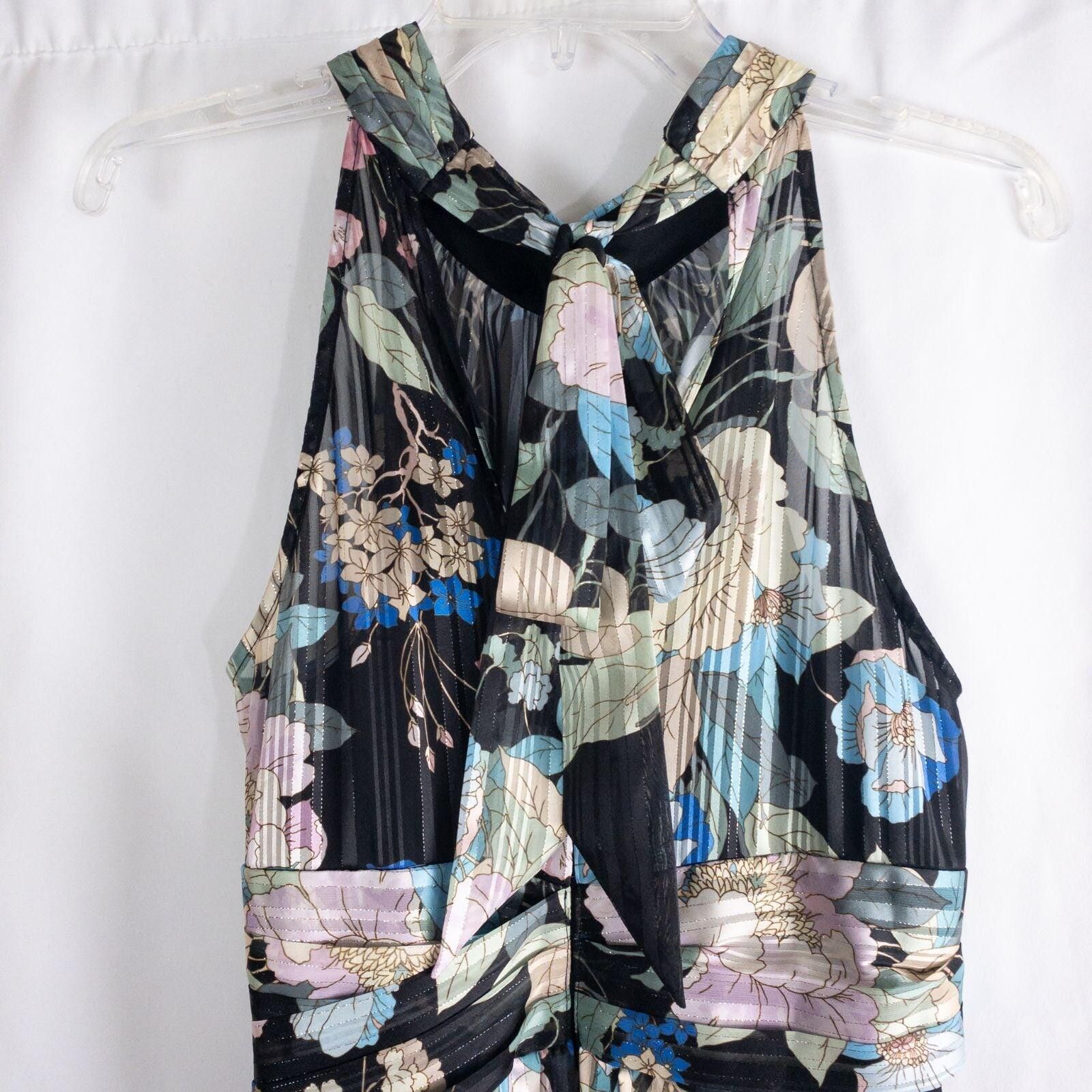Other Adrianna Papell Black Floral Dress Womens 8 Medium Size M / US 6-8 / IT 42-44 - 8 Thumbnail
