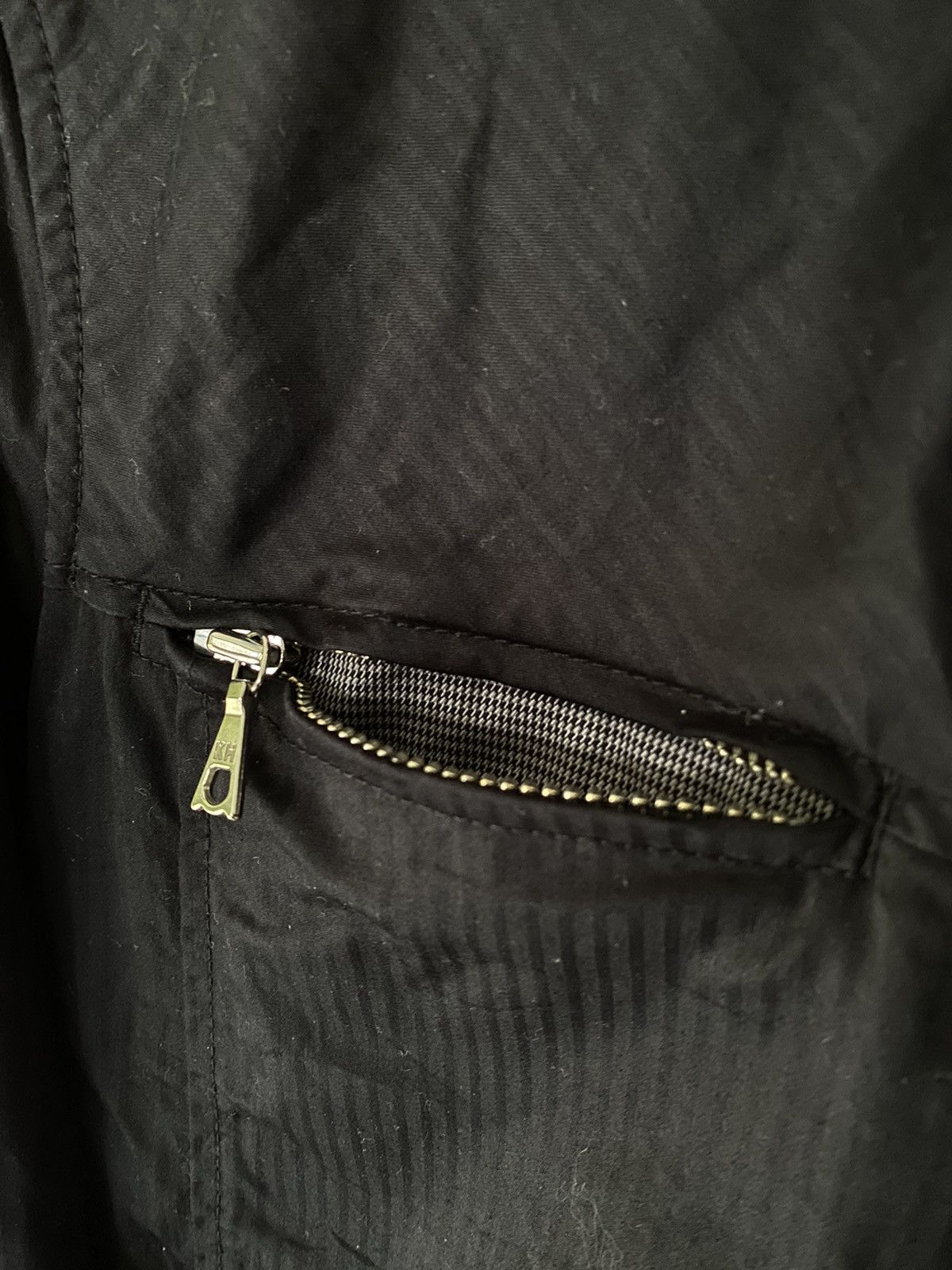 Katharine Hamnett London 2000s Hamnett Black Zipper parka jacket Size US M / EU 48-50 / 2 - 7 Thumbnail