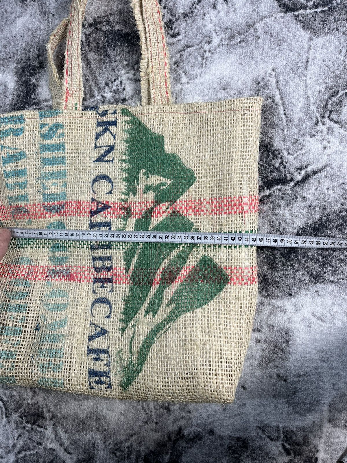 Other Recycled Coffee Sack Tote Bag Burlap Market Shopper Size ONE SIZE - 13 Thumbnail