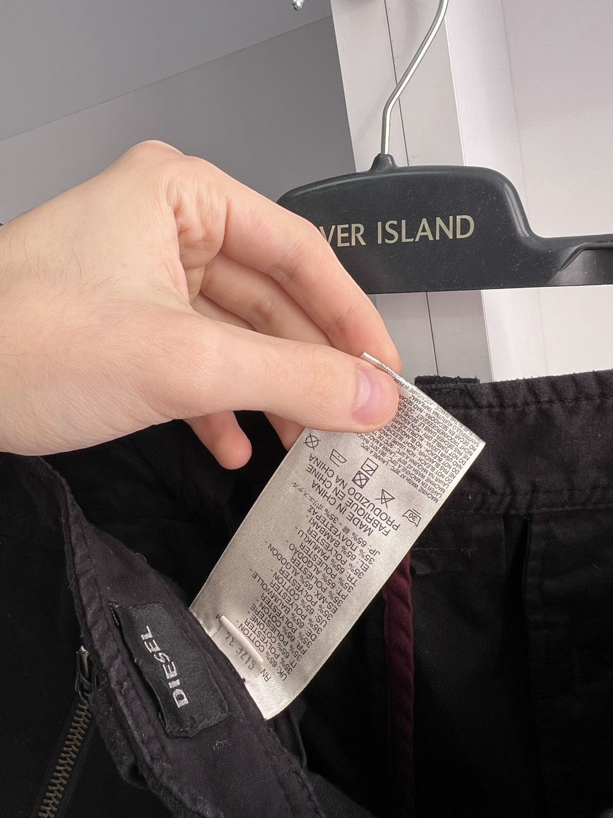 Diesel × Vintage Vintage Diesel Black Archival Japanese Style Pants Size US 34 / EU 50 - 9 Thumbnail