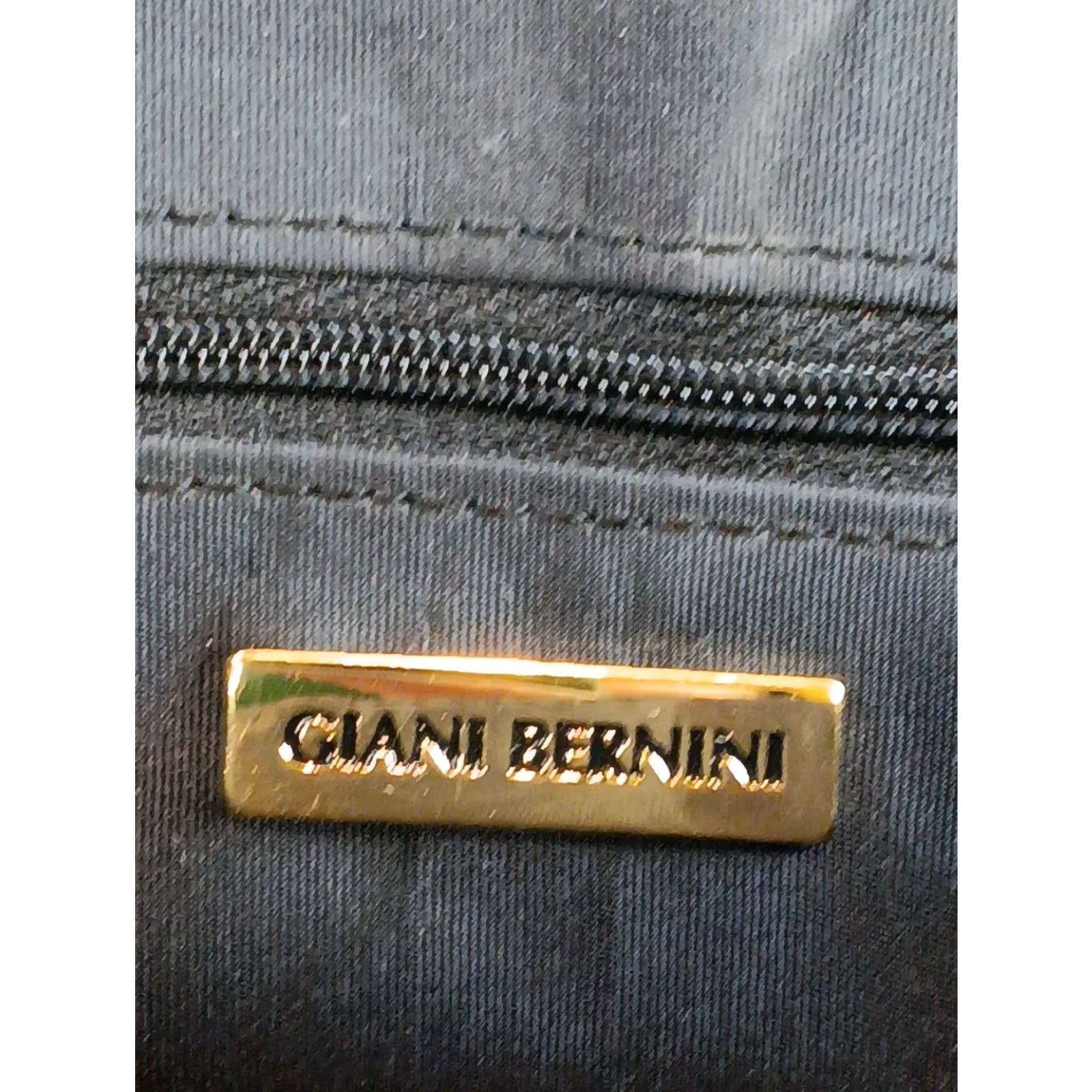 Giani Bernini Giani Bernini Shoulder Bag Black Leather Purse Clutch Small Women Formal Casual Vintage No Size ONE SIZE - 5 Thumbnail