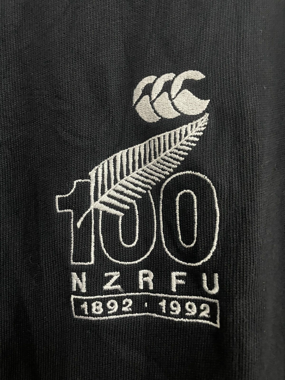 Canterbury of New Zealand Vintage NEW ZEALAND All Blacks Jersey Centenary 100y Steinla Size US L / EU 52-54 / 3 - 4 Thumbnail