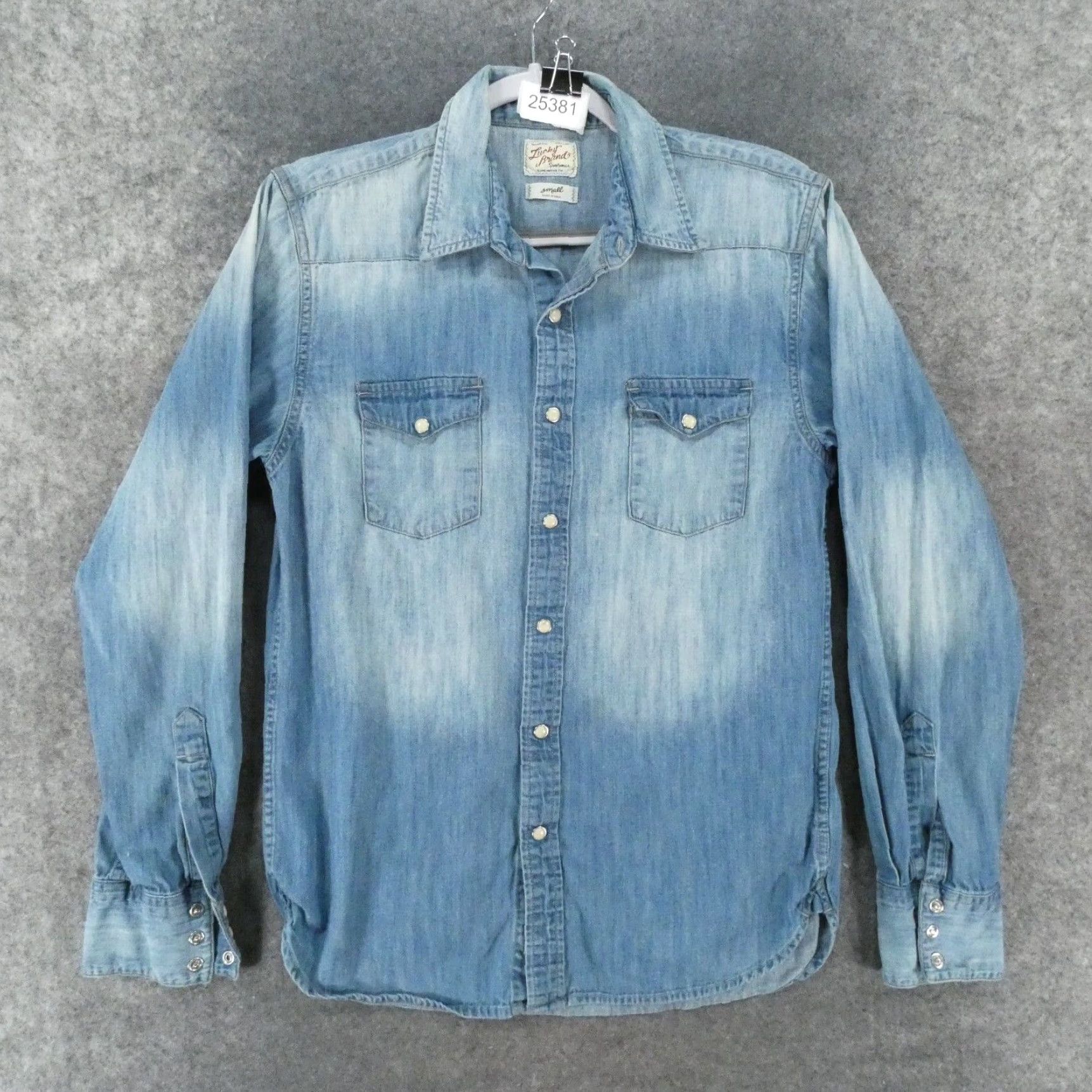 Lucky Brand outlet Chambray Shirt Small Blue