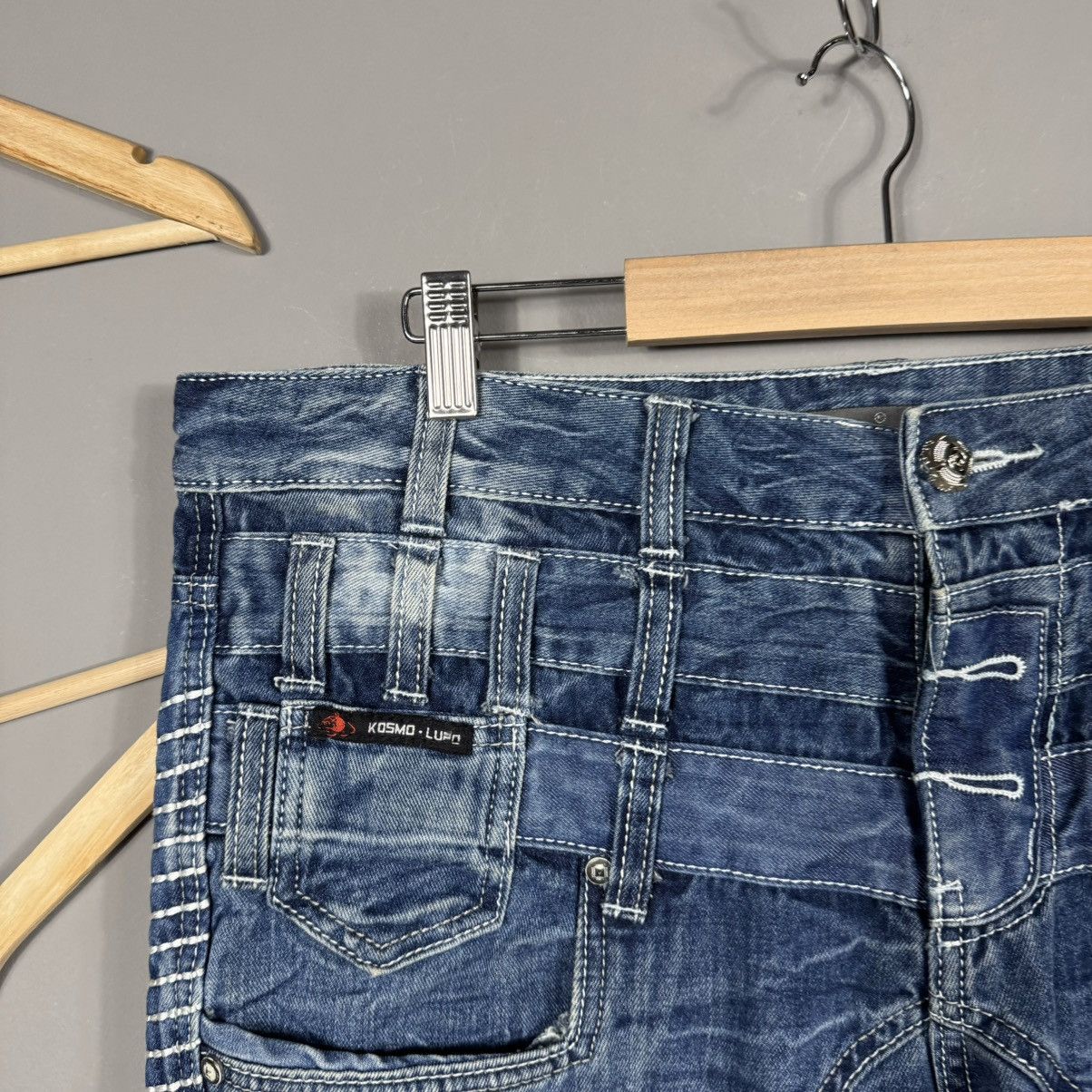 Japanese Brand Kosmo Lupo Avant Garde Y2K Japanese Style Opium Jeans Size US 34 / EU 50 - 6 Thumbnail