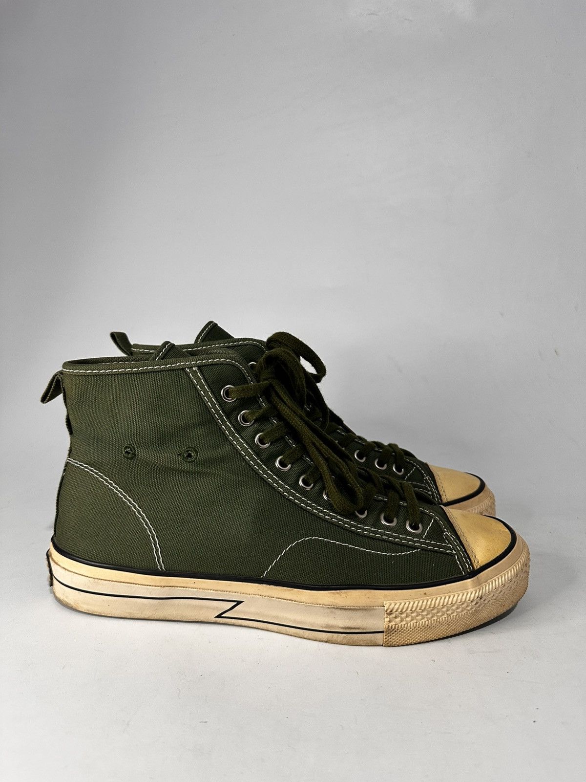 Visvim VISVIM SKAGWAY GREEN HI TOP SNEAKERS . Size US 8 / EU 41 - 2 Thumbnail
