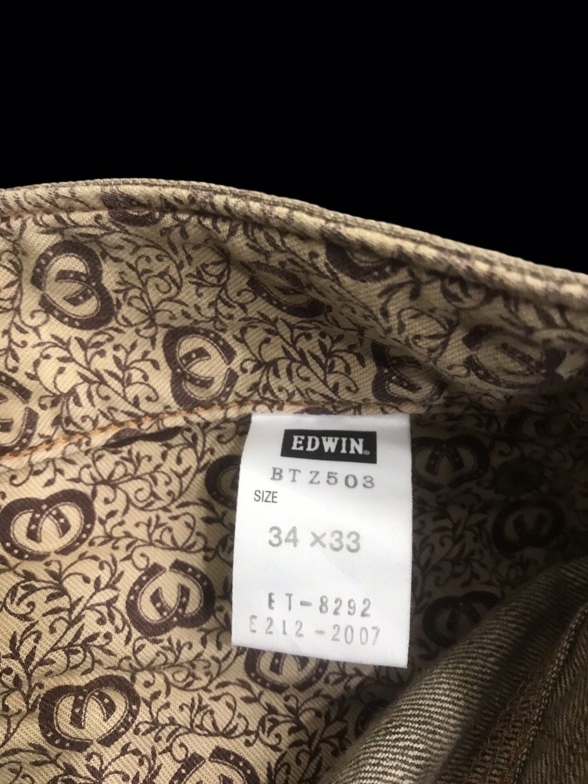 Edwin 💥WIDE BAGGY💥ARCHIVAL EDWIN 503 WIDE SICK FADES DENIM F273 Size US 36 / EU 52 - 15 Thumbnail