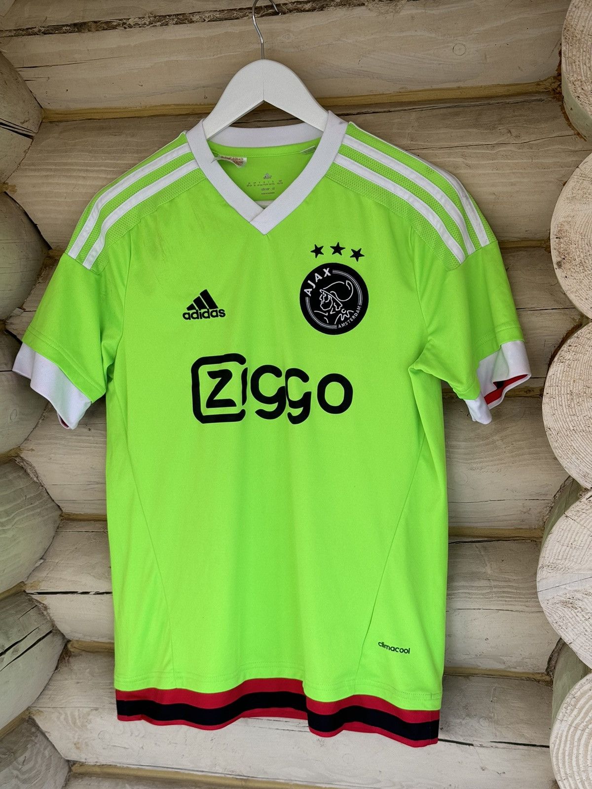 Adidas 2015 Adidas Ajax Acid Green soccer jersey Size US XS / EU 42 / 0 - 3 Thumbnail