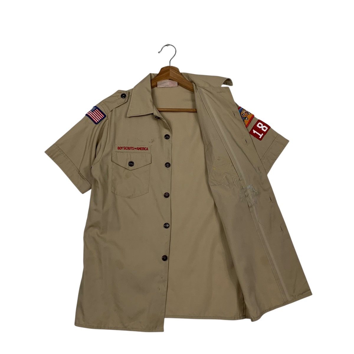 Vintage 90’s BOY SCOUTS of AMERICA Usa Made Shirt Youth L #2353-C105 Size US L / EU 52-54 / 3 - 9 Thumbnail