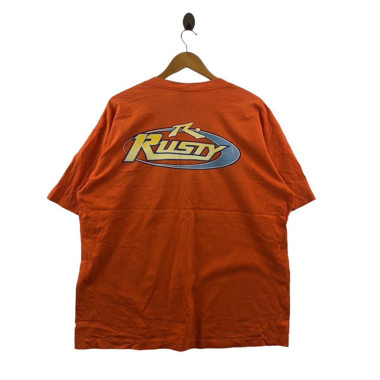 Rusty Vintage 90’ RUSTY SURFING OG Logo Made In USA Tee Shirt Size US XL / EU 56 / 4 - 1 Thumbnail