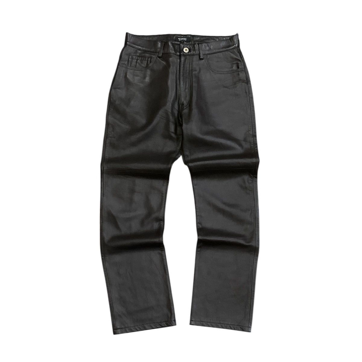 Burberry Burberry Black Label England Lamb Leather Pants Size US 31 - 1 Thumbnail