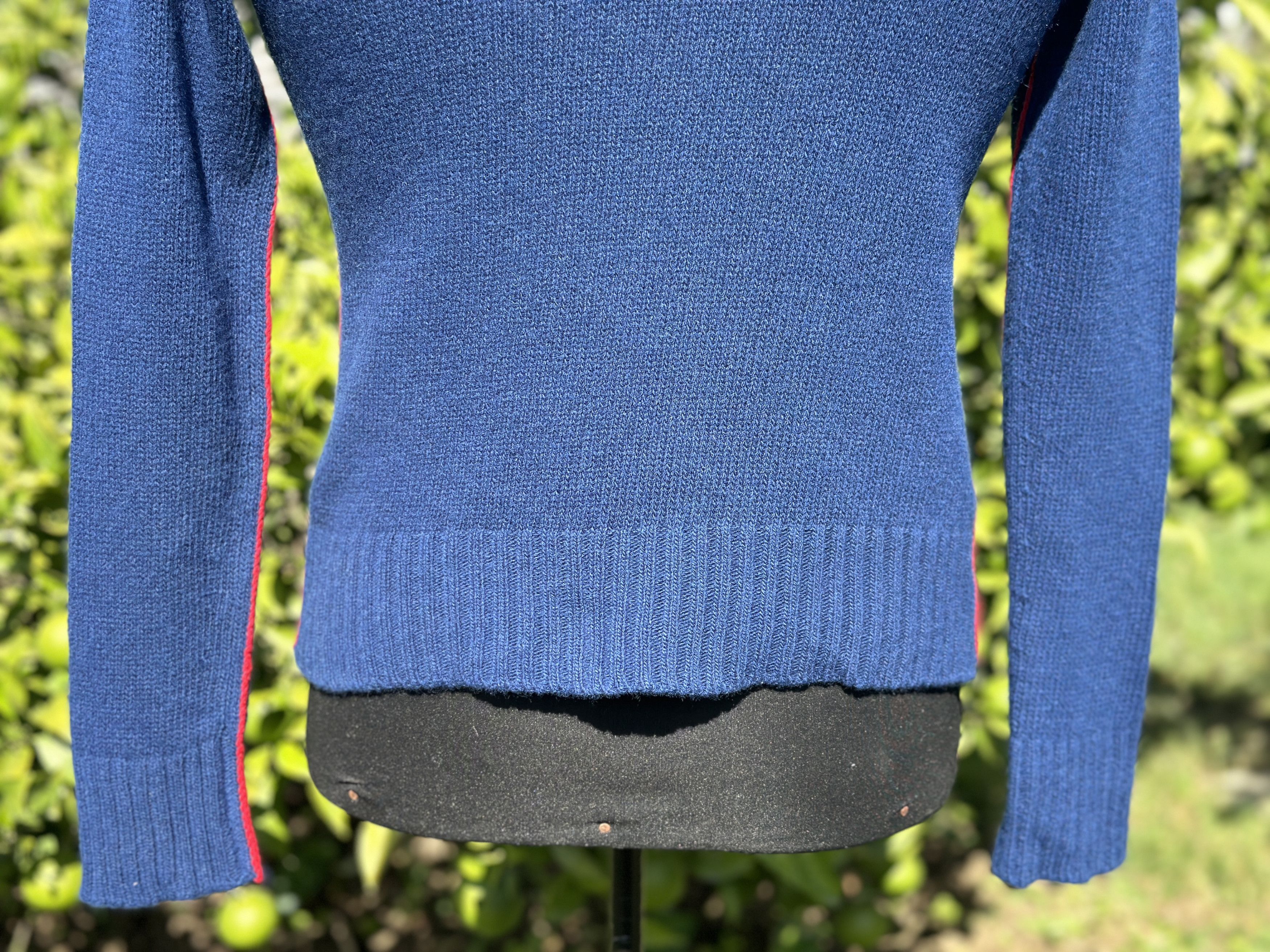 Prada Milano Cashmere Turtleneck Red Piping Size 40 IT Xs S Size S / US 4 / IT 40 - 4 Thumbnail
