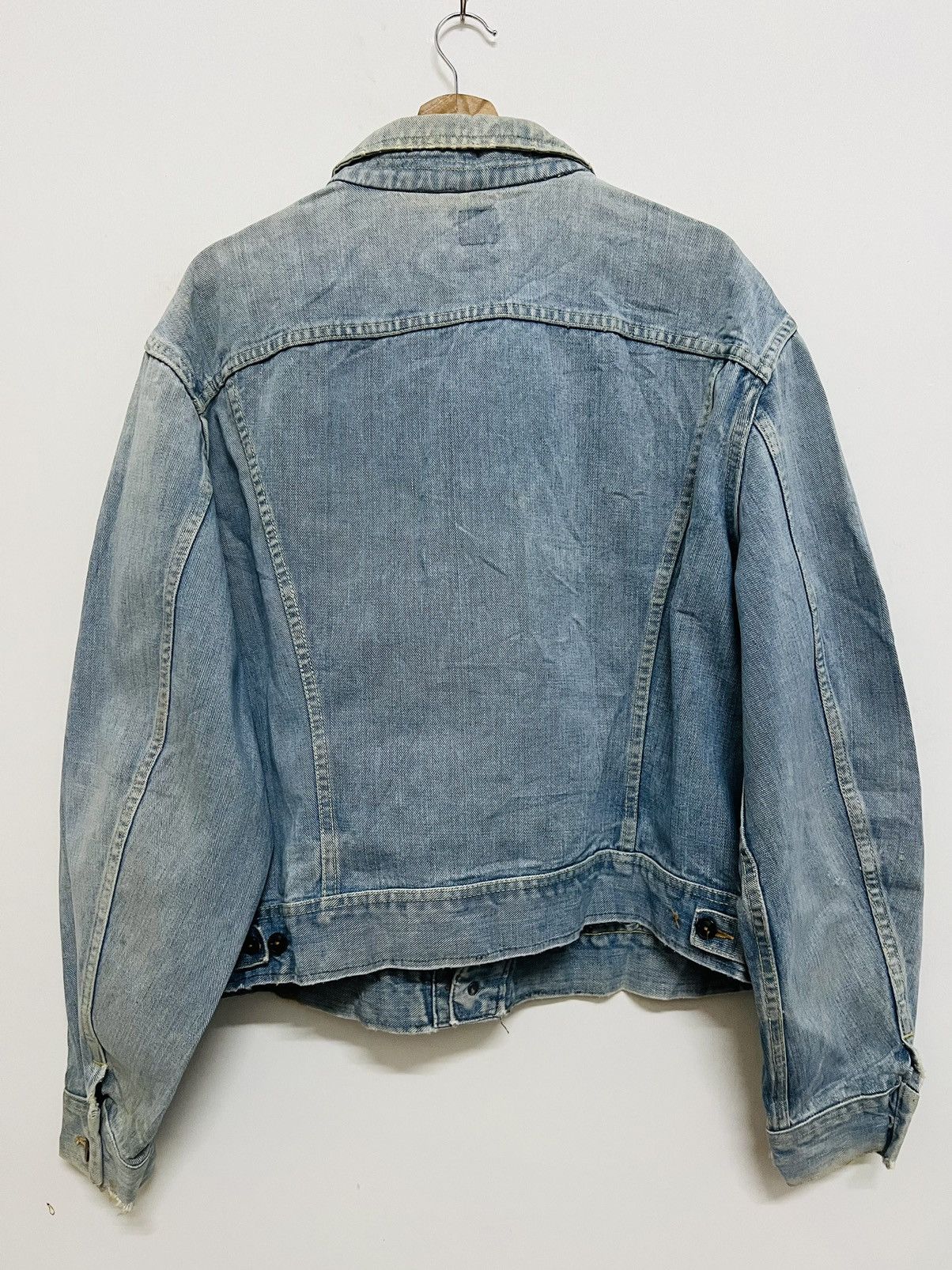 Lee × Vintage VINTAGE THRASHED LEE RIDER SANFORIZED UNION MADE JACKET Size US L / EU 52-54 / 3 - 17 Thumbnail
