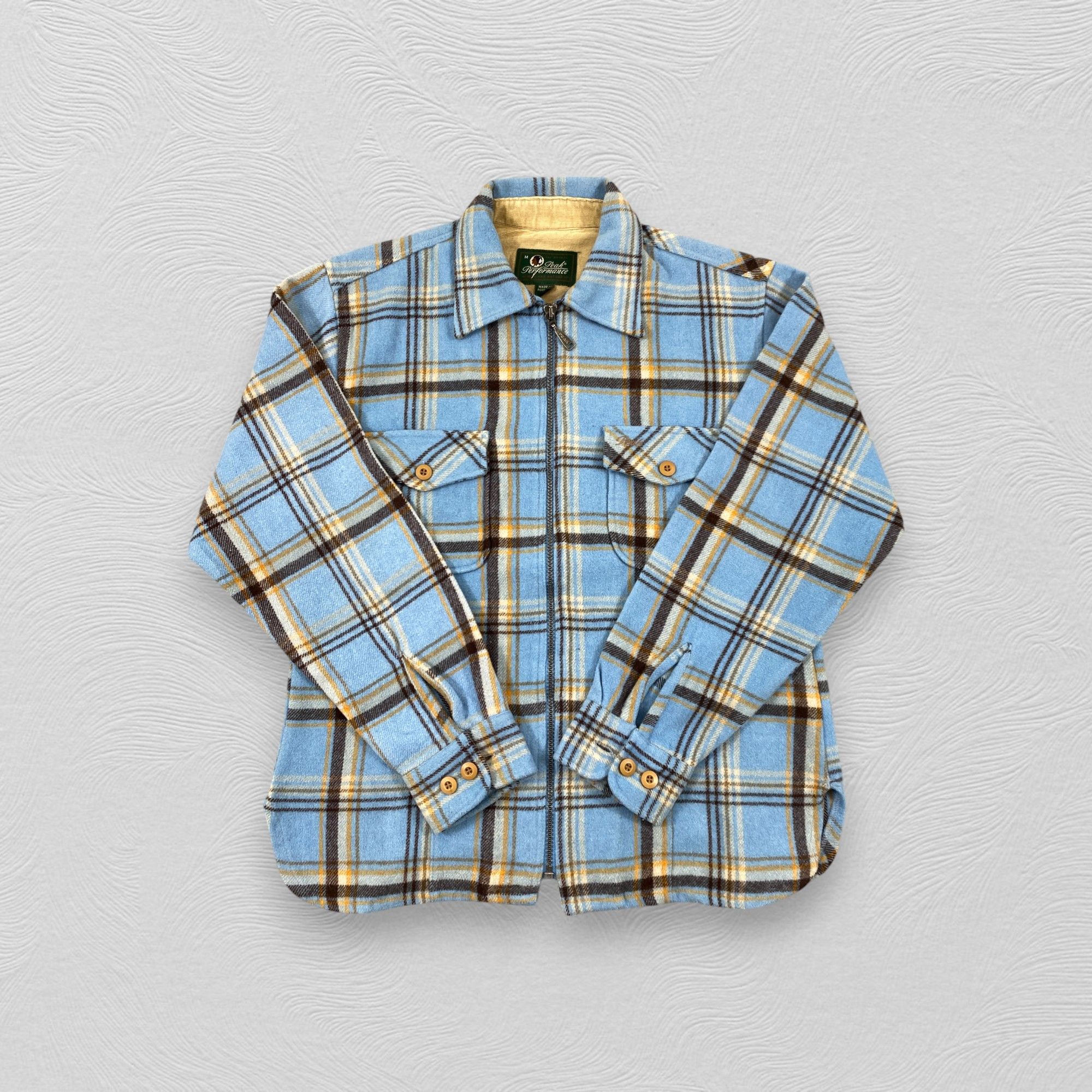 Peak Performance Vintage Peak Performance Flannel Zipper Jacket- J222 Size US M / EU 48-50 / 2 - 4 Thumbnail